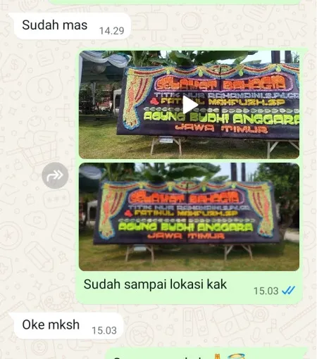 Pengiriman Papan Bunga Sumberngepoh Lawang